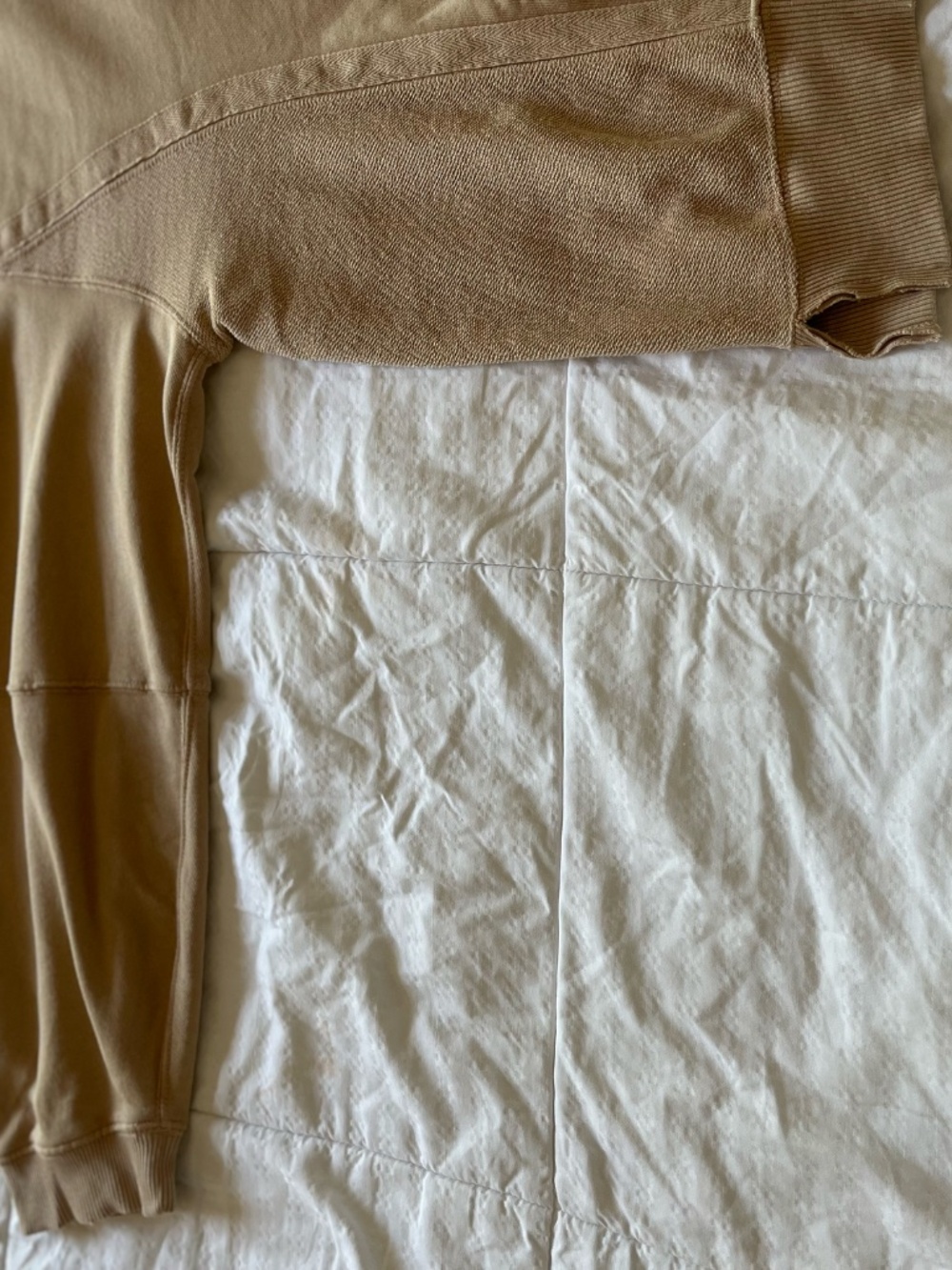 Aerie Women's Tan Oversized Crewneck Sweatshirt, 2X Plus Size - Picture 5 of 16